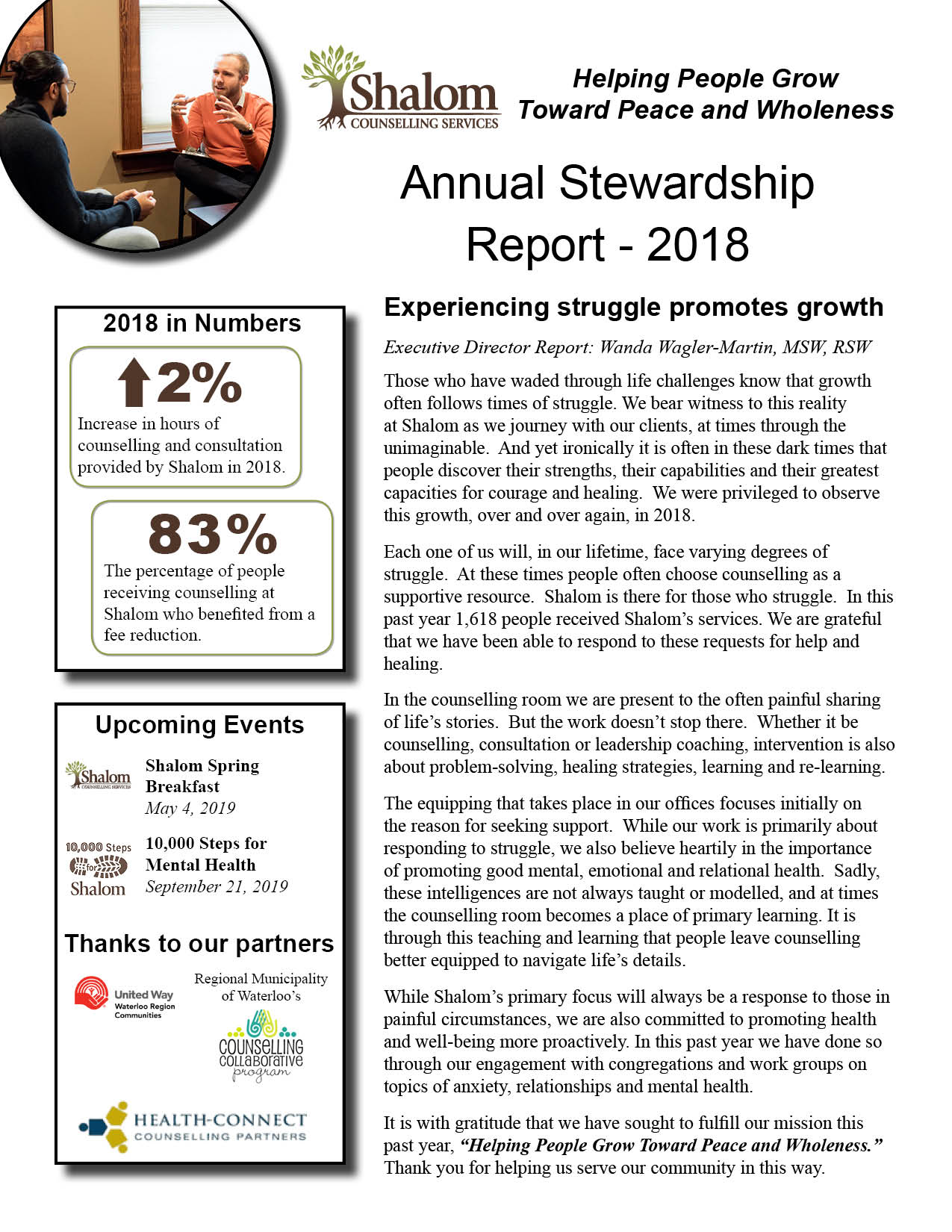 Annual Stewardship Report - 2018